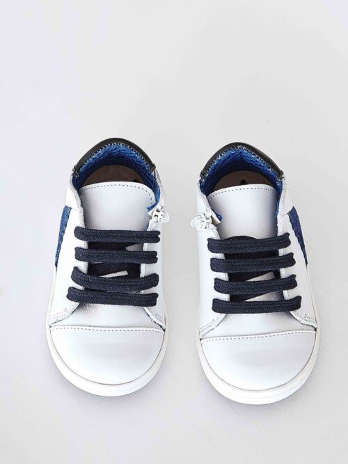 Baby you rock shoes βαπτιστικά παπούτσια για αγόρια μπλε με λευκό ασπρο christening shoes