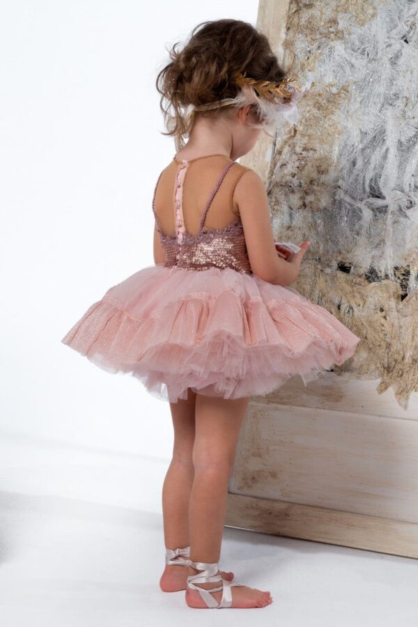 Baby you rock ballerina dress βαπτιστικό φορεματάκι μπαλαρίνα ροζ φόρεμα με τούλι christening clothes dress ballerina vaptistiko rouxo