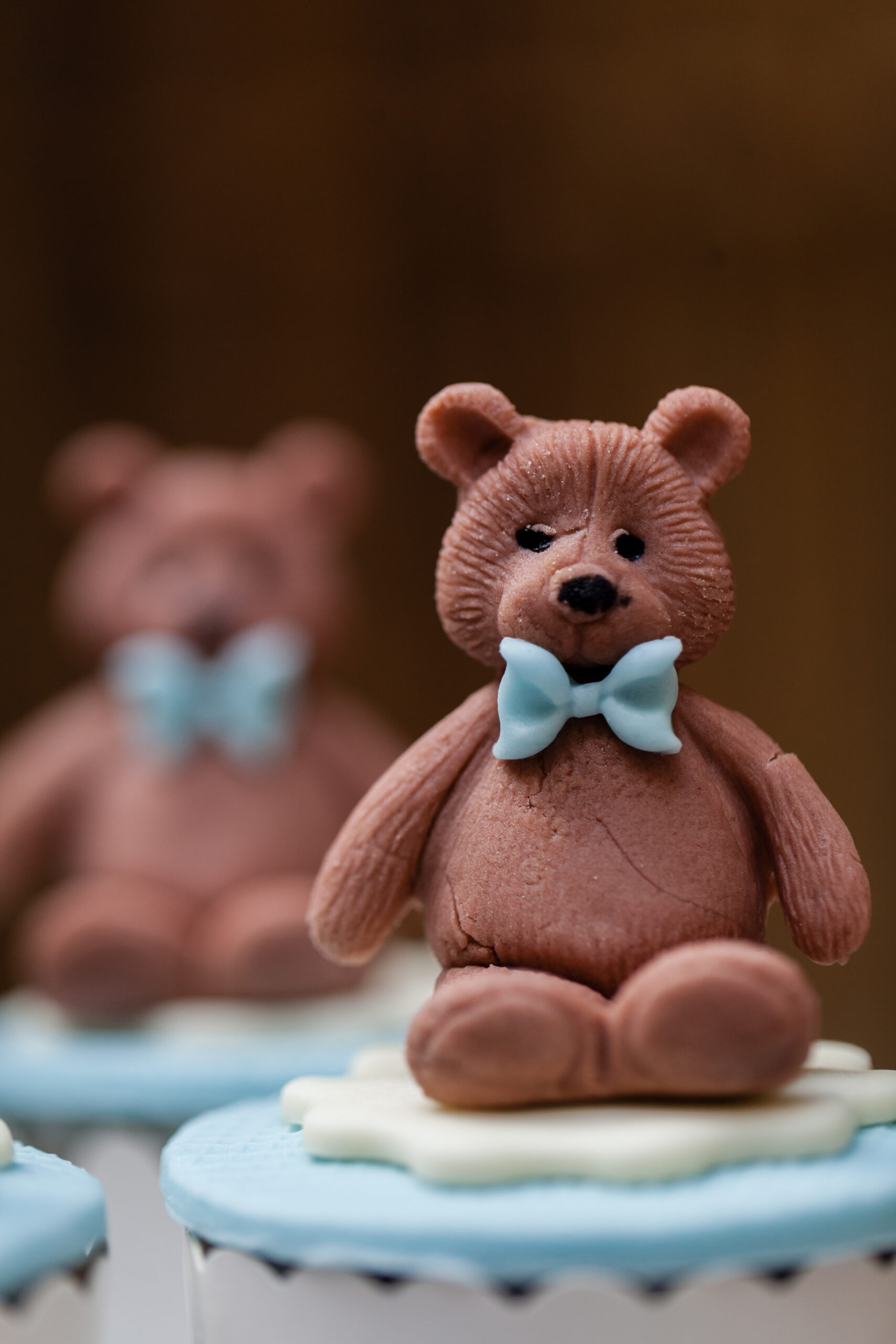 Baby Shower boy Party teddy bear themed cupcakes θεματικά κεράσματα μπισκότα με θέμα το αρκουδάκι
