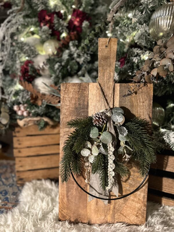 Χειροποίητο στεφανάκι γούρι 2024 wreath Christmas lucky charms gouria