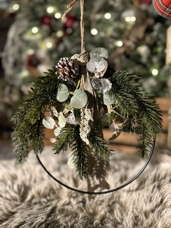 Χειροποίητο στεφανάκι γούρι 2024 wreath Christmas lucky charms gouria